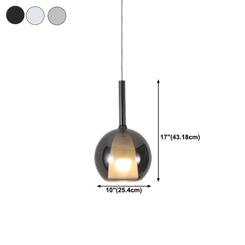 Glass Hanging Pendant Light Modern Style Suspension Pendant Light for Dining Room