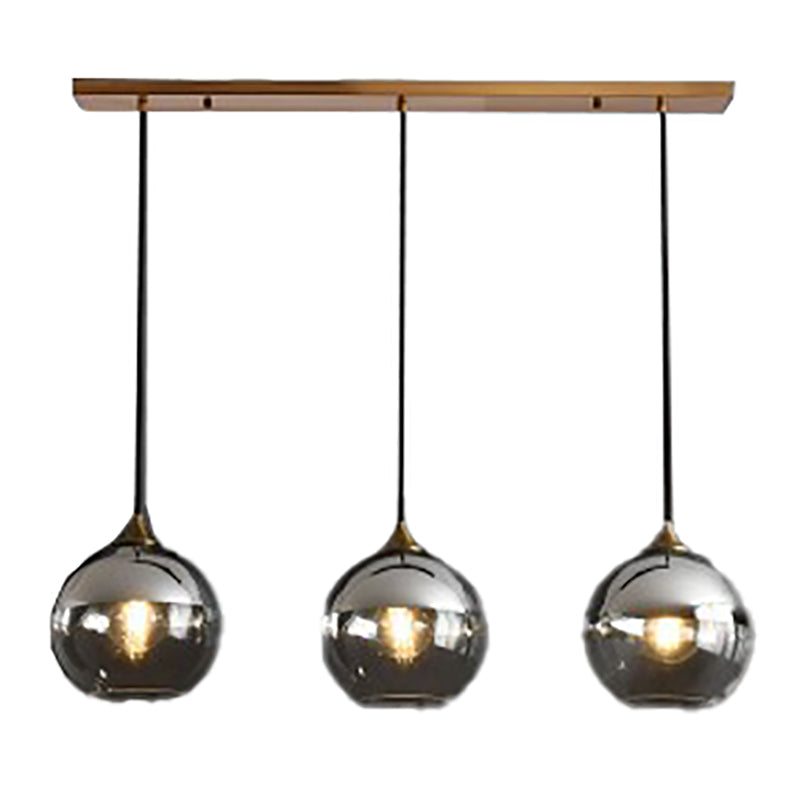 Modern Style Spherical Shape Pendant Lighting Glass Pendant Light for Living Room