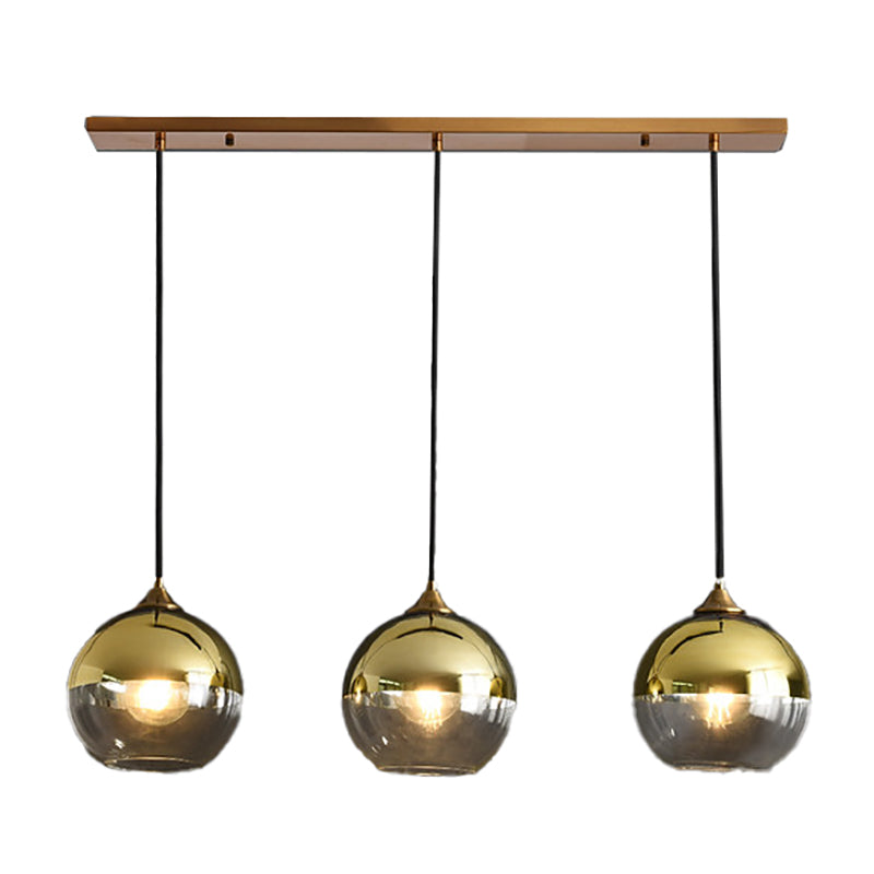 Modern Style Spherical Shape Pendant Lighting Glass Pendant Light for Living Room