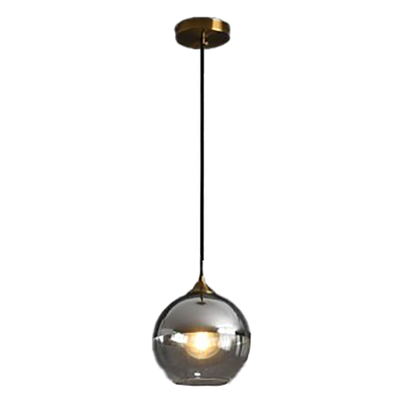 Modern Style Spherical Shape Pendant Lighting Glass Pendant Light for Living Room