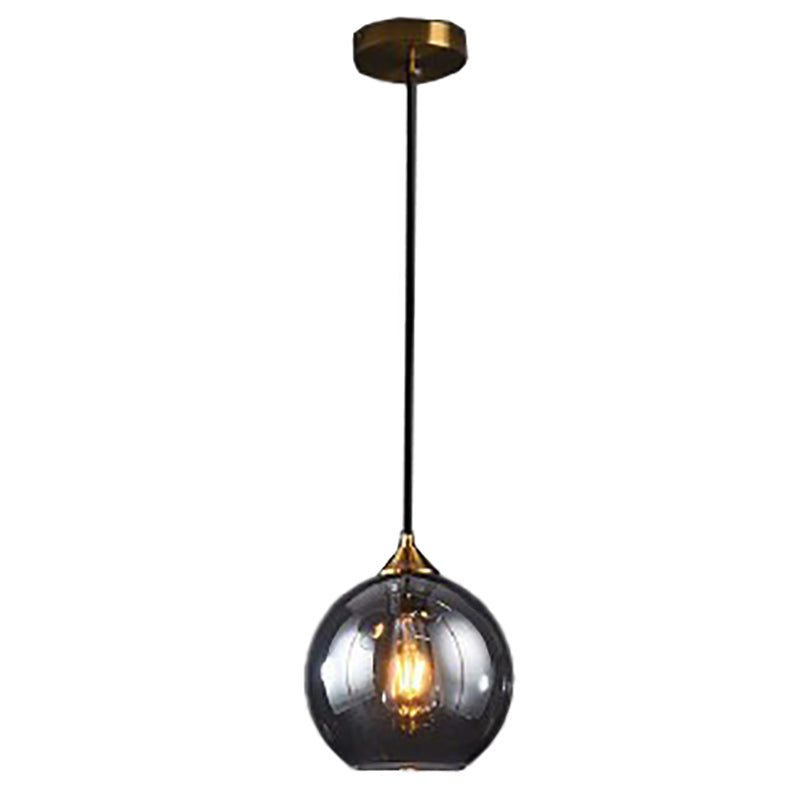 Modern Style Spherical Shape Pendant Lighting Glass Pendant Light for Living Room