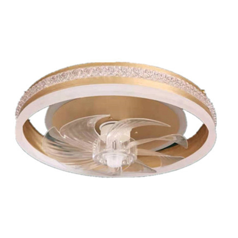 Modern Style LED Ceiling Fan Light Creative Flush Mount Light for Living Room