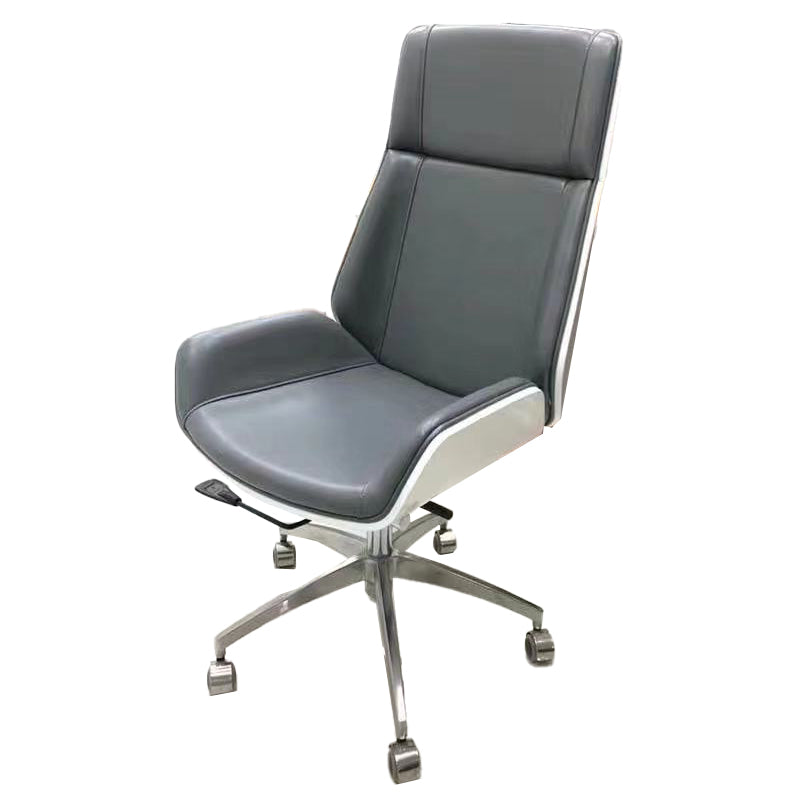 Executive Ergonomic Computer Chair Silver Metal Base Contemporary Office Chair