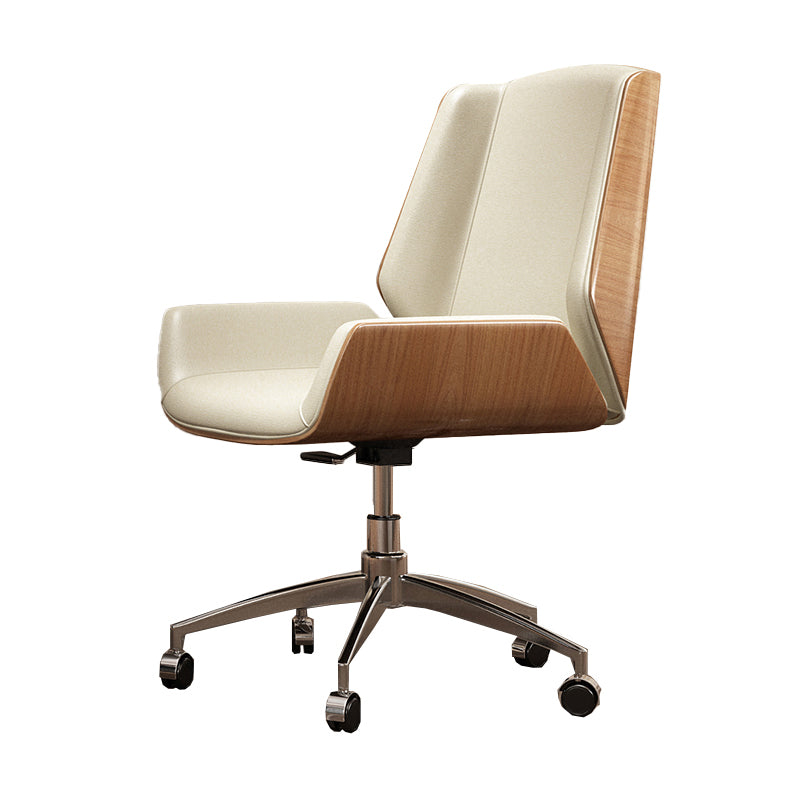 Executive Ergonomic Computer Chair Silver Metal Base Contemporary Office Chair