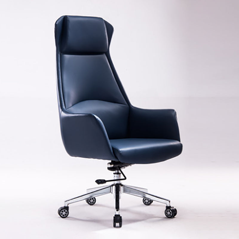 Faux Leather Executive Chair Modern Tilt Mechanism Office Chair