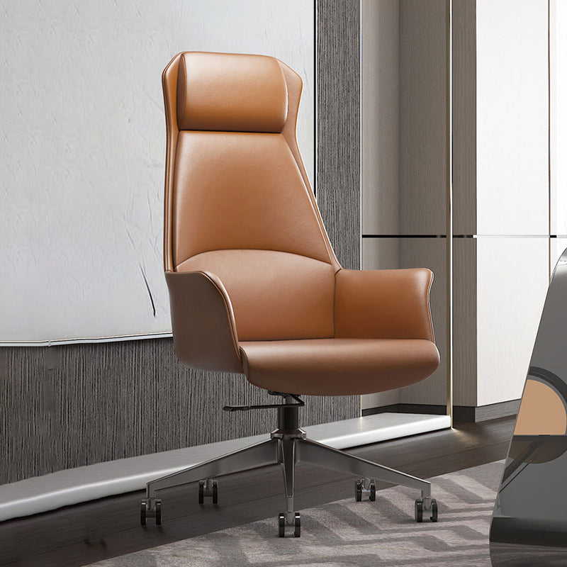 Faux Leather Executive Chair Modern Tilt Mechanism Office Chair