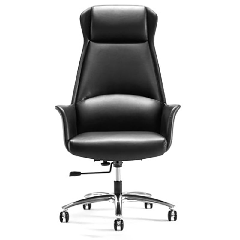 Faux Leather Executive Chair Modern Tilt Mechanism Office Chair