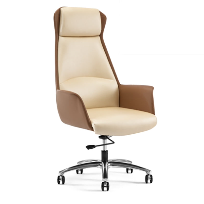 Faux Leather Executive Chair Modern Tilt Mechanism Office Chair