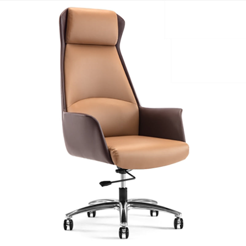 Faux Leather Executive Chair Modern Tilt Mechanism Office Chair