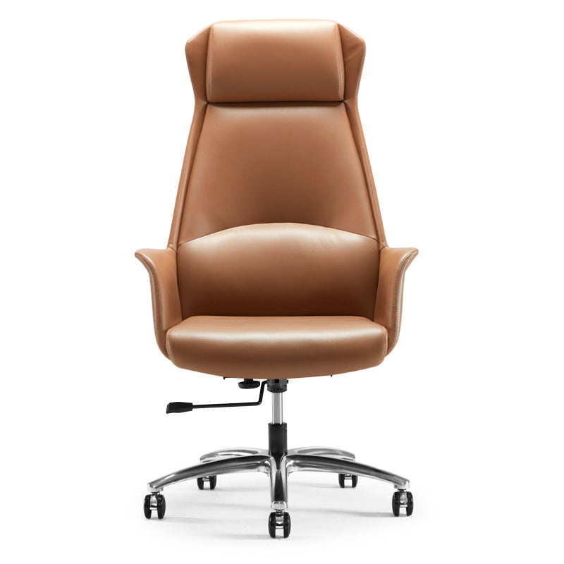 Faux Leather Executive Chair Modern Tilt Mechanism Office Chair