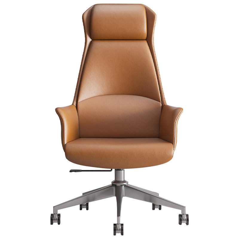 Faux Leather Executive Chair Modern Tilt Mechanism Office Chair