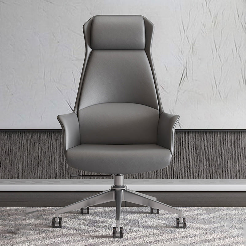 Faux Leather Executive Chair Modern Tilt Mechanism Office Chair