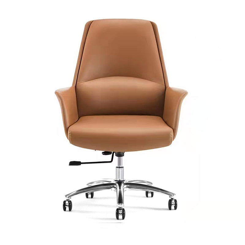 Modern Leather Executive Chair Ergonomic Adjustable Swivel Office Chair