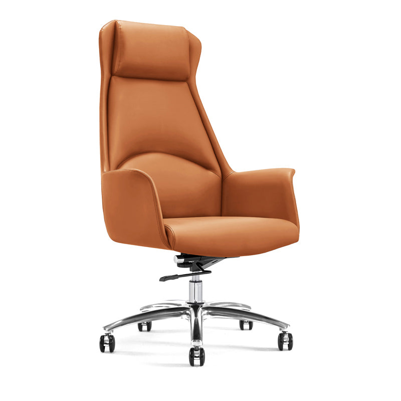 Modern Leather Executive Chair Ergonomic Adjustable Swivel Office Chair