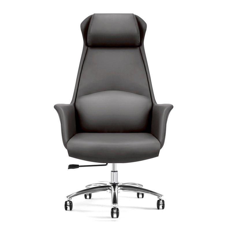 Modern Leather Executive Chair Ergonomic Adjustable Swivel Office Chair