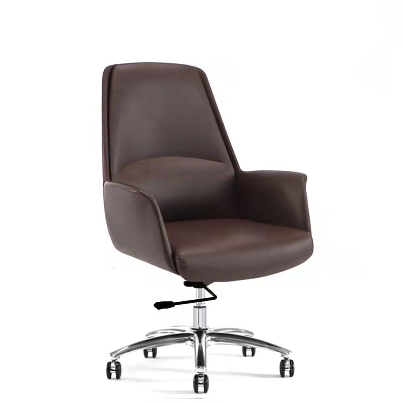 Modern Leather Executive Chair Ergonomic Adjustable Swivel Office Chair