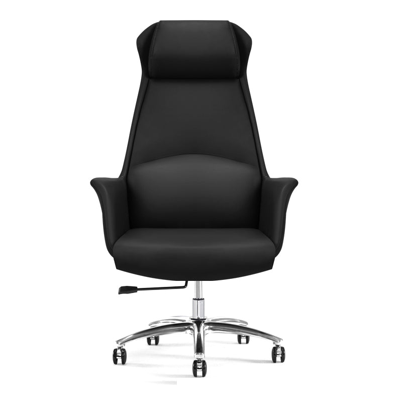 Modern Leather Executive Chair Ergonomic Adjustable Swivel Office Chair