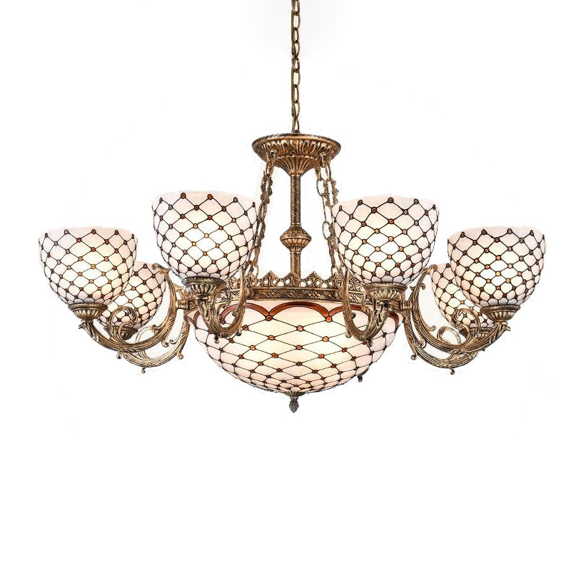 Lustre perlé Tiffany Style Treated Gerne