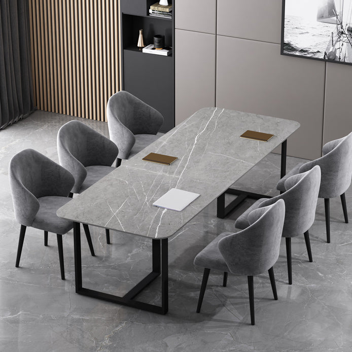 Sintered Stone Meeting Table Industrial Working Table for Office