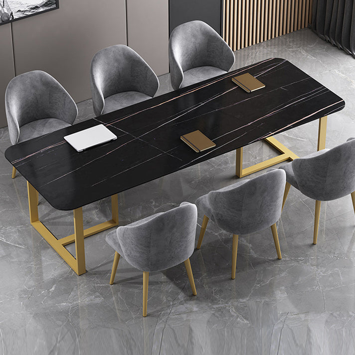 Sintered Stone Meeting Table Industrial Working Table for Office