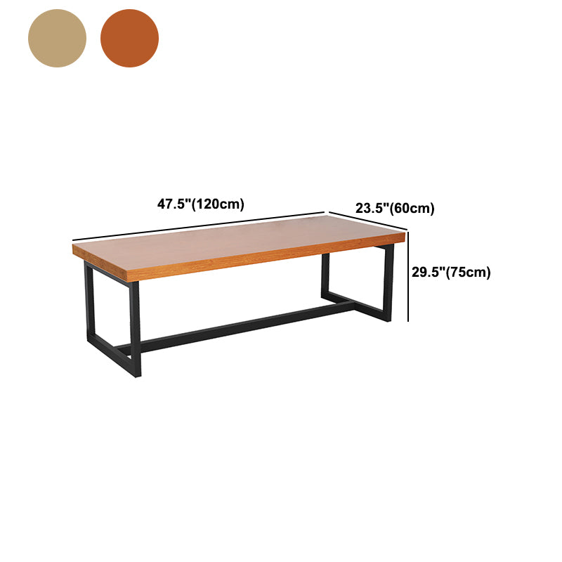 Rectangle Meeting Table Industrial Office Desk with Trestle Base