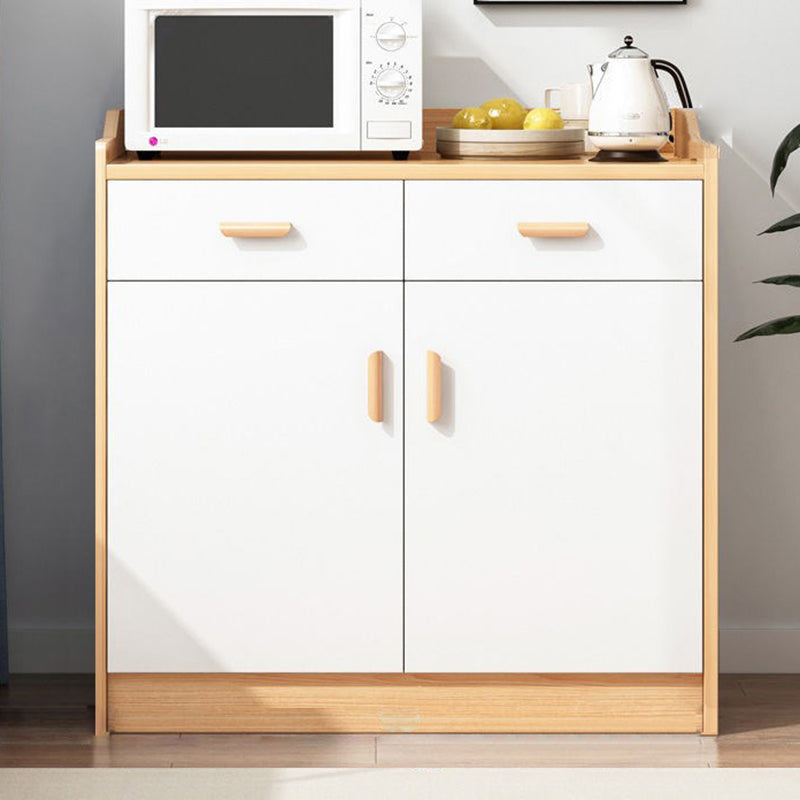 Artificial Wood Kitchen Sideboard Cabinet Modern Credenza with Drawers and Storage