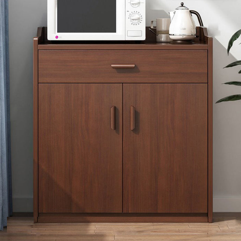 Artificial Wood Kitchen Sideboard Cabinet Modern Credenza with Drawers and Storage