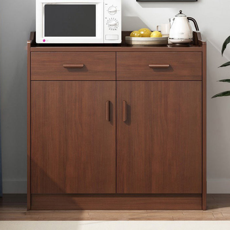 Artificial Wood Kitchen Sideboard Cabinet Modern Credenza with Drawers and Storage