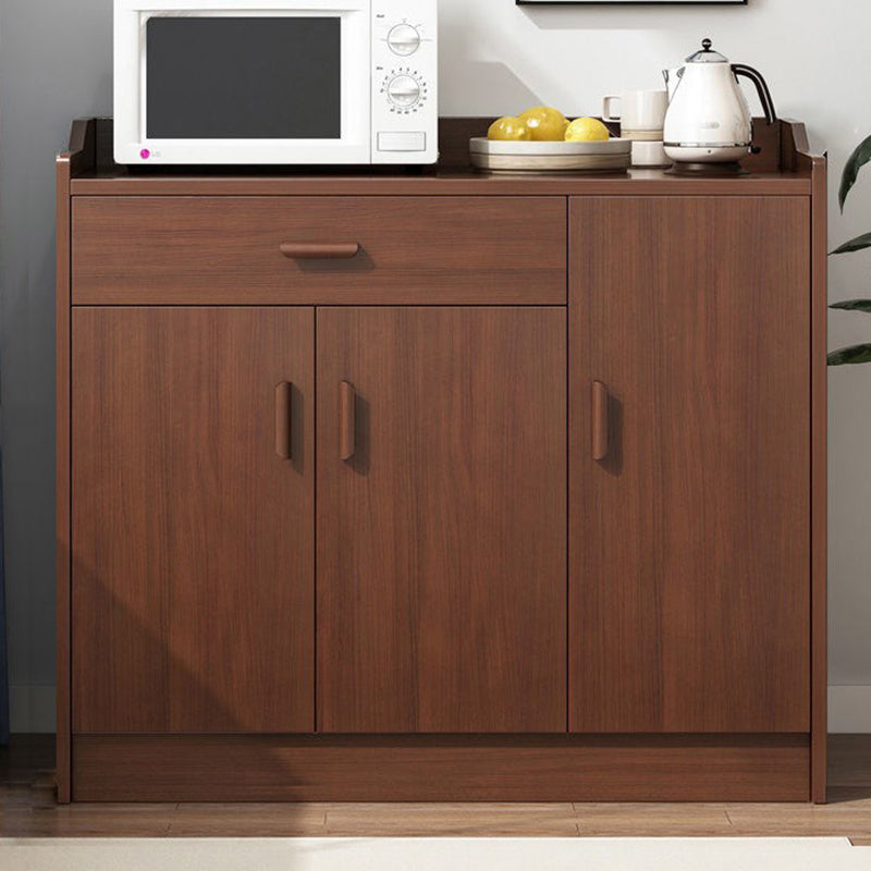 Artificial Wood Kitchen Sideboard Cabinet Modern Credenza with Drawers and Storage