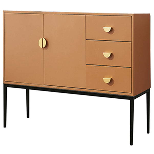 3-Drawer Engineered Wood Sideboard Glam Cabinets Credenza for Living Room