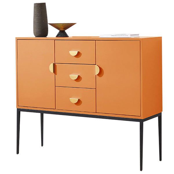 3-Drawer Engineered Wood Sideboard Glam Cabinets Credenza for Living Room