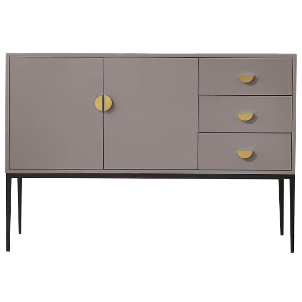 3-Drawer Engineered Wood Sideboard Glam Cabinets Credenza for Living Room