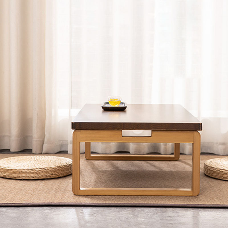 Wooden Sled Cocktail Table Scandinavian Folding Coffee Table