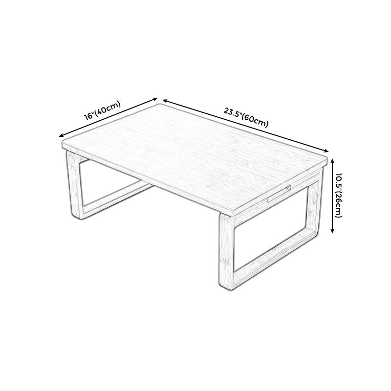 Wooden Sled Cocktail Table Scandinavian Folding Coffee Table