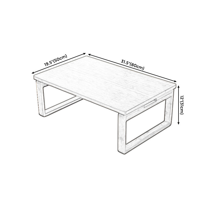 Wooden Sled Cocktail Table Scandinavian Folding Coffee Table