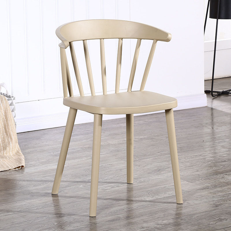 Scandinavian Plastic Side Chair Windsor Back Indoor-Outdoor Chair