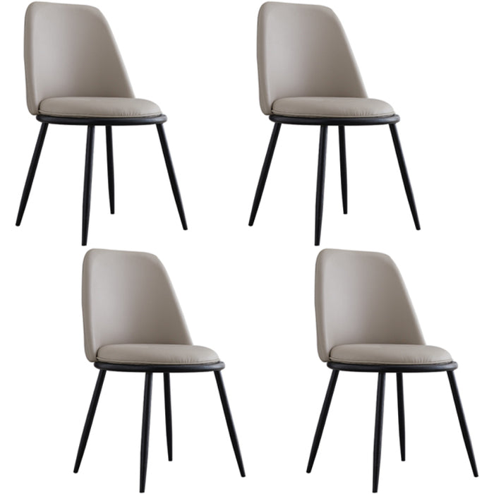 Armless Dining Chairs Nordic Side Kitchen Chairs for Dining Room