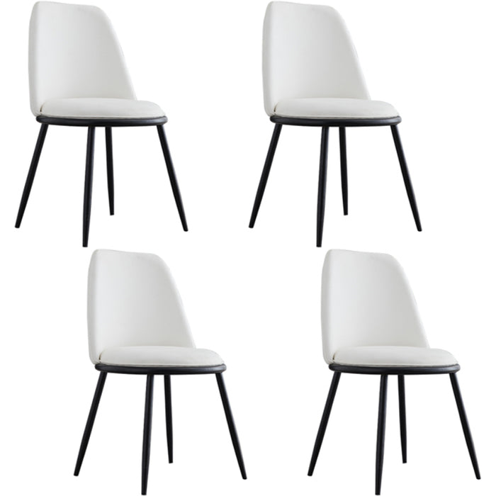 Armless Dining Chairs Nordic Side Kitchen Chairs for Dining Room