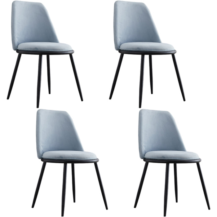 Armless Dining Chairs Nordic Side Kitchen Chairs for Dining Room