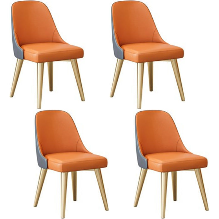 Nordic Armless Side Dining Chairs Entryway Dining Room Chairs