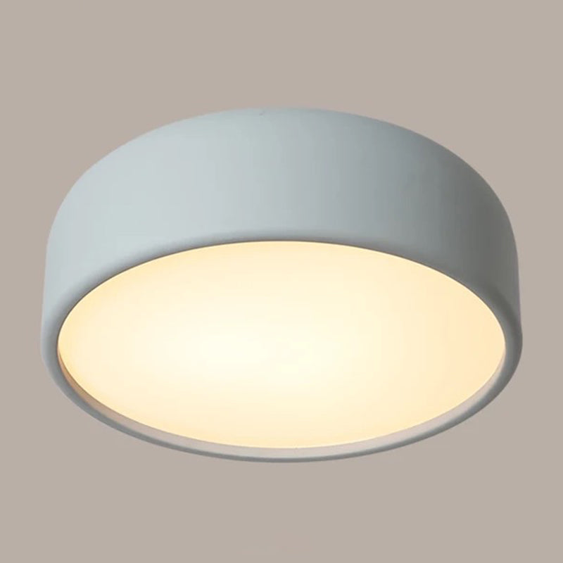 Modern Style Cylindrical Shape Ceiling Light Metal 1 Light Ceiling Light for Restaurant