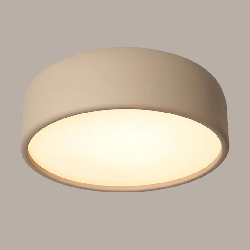 Modern Style Cylindrical Shape Ceiling Light Metal 1 Light Ceiling Light for Restaurant