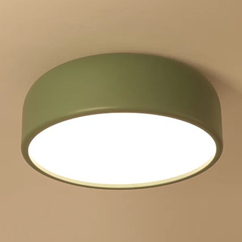 Modern Style Cylindrical Shape Ceiling Light Metal 1 Light Ceiling Light for Restaurant