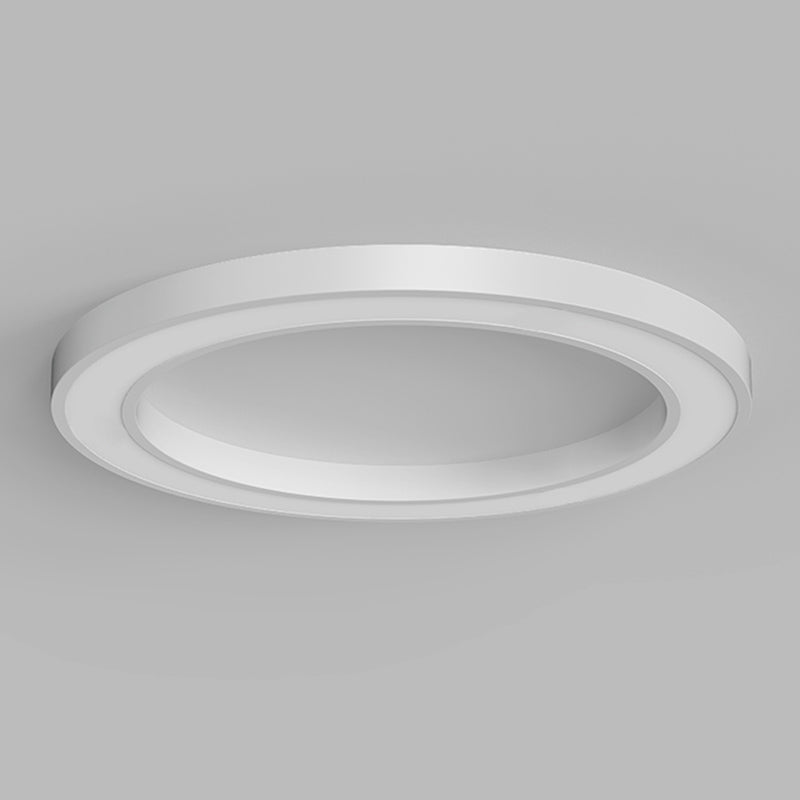 Metal Round Shape Flush Ceiling Light Modern Style Single Light Flush Mount Lighting