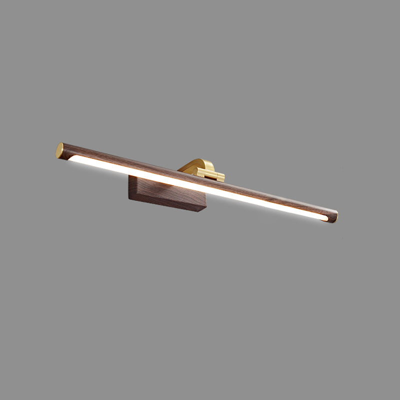 American Style Brass Vanity Light Straight LED Mirror Light for Bathroom