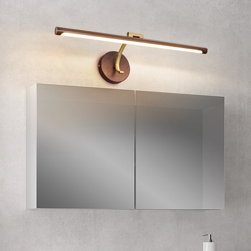 American Style Brass Vanity Light Straight LED Mirror Light for Bathroom