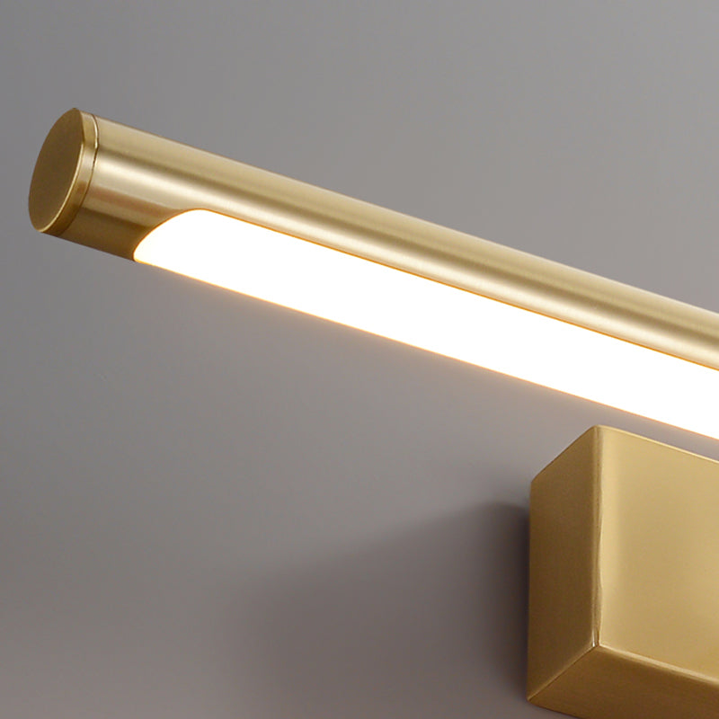 American Style Brass Vanity Light Straight LED Mirror Light for Bathroom