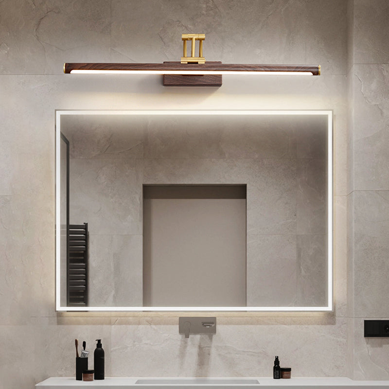 American Style Brass Vanity Light Straight LED Mirror Light for Bathroom