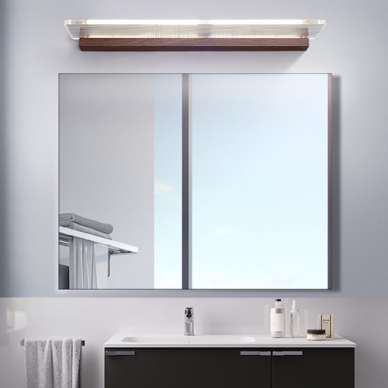 American Style Brass Vanity Light Straight LED Mirror Light for Bathroom