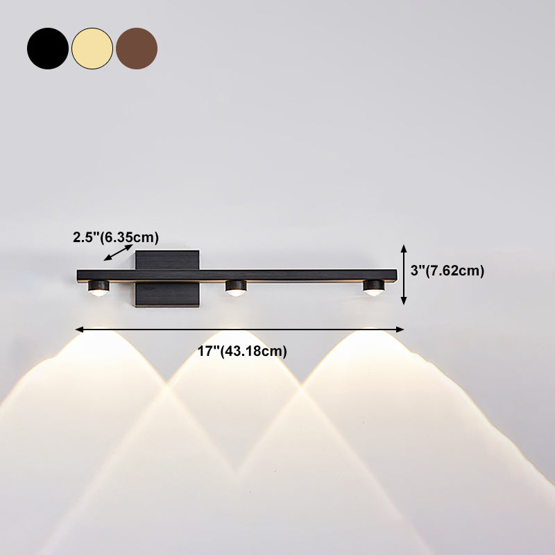 Postmodern Metal Vanity Light Straight Multi Light LED Mirror Light for Bathroom